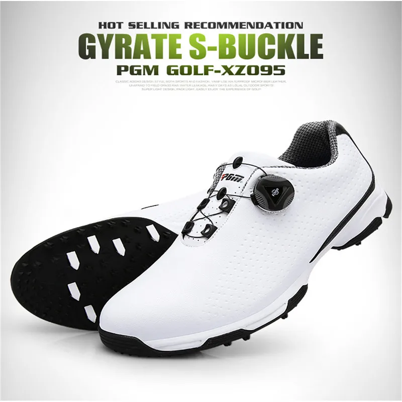 PGM/обувь для гольфа; мужские спортивные кроссовки из водонепроницаемого микроволокна; дышащая противоскользящая Мужская обувь для тренировок; обувь для ногтей