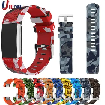 

For Fitbit Charge 2 Watchband Strap Silicone Smart Bracelet Printing Wristband Replacement Sport Strap Bands for Fitbit Charge2