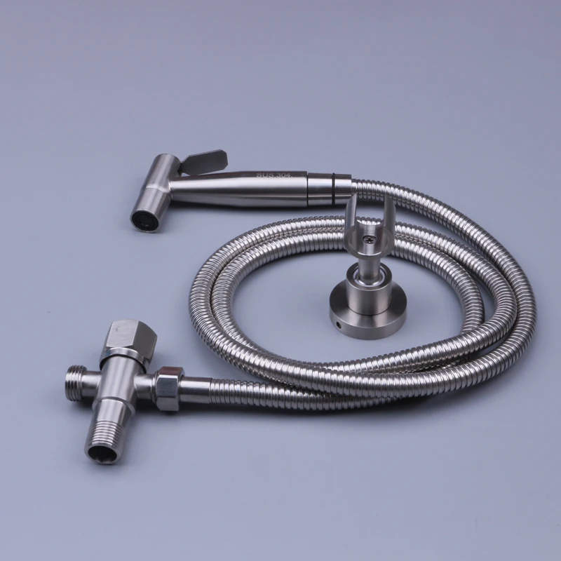 

MTTUZK 304 Stainless Steel Brusehd Bidets Bathroom Hand Shower Bidet Toilet Sprayer Hygienic Shower Tap Toilet Spray Gun