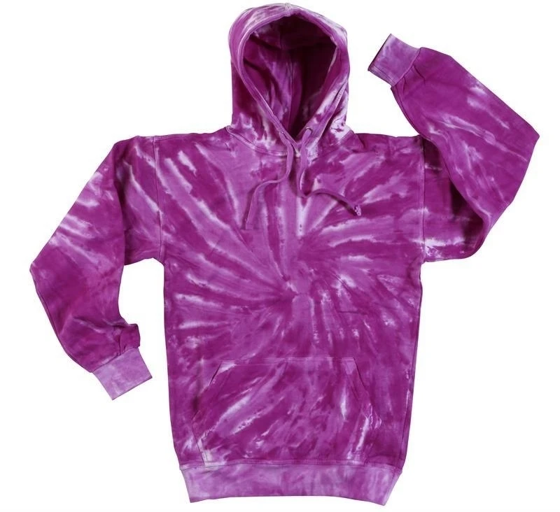 size SMALL PURPLE COLOR TORNADO TIE DYE HOODIE sweatshirt dyed hippie