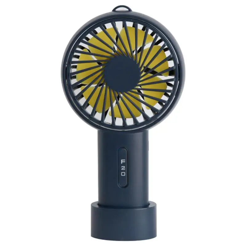 Dark Blue 3 скорость открытый мини/портативный/ручной 1200 мАч USB качая головой Silent мини вентилятор для Умный дом - Цвет: Dark Blue