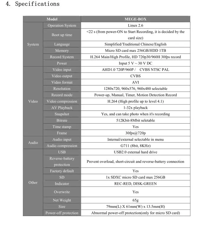 Мега поле DVR 1ch AHD HD Mini DVR 1 канал аналоговый HD Регистраторы от asmile