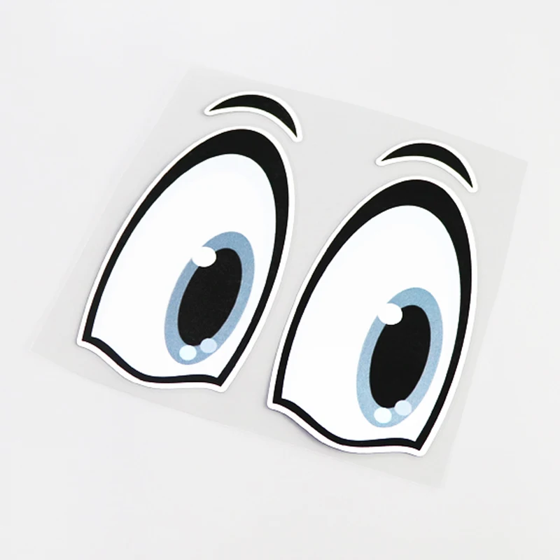 YJZT * Cartoon Fun Animal Eyes Car Sticker Decal PVC  Accessories 13-0432 _ - AliExpress Mobile