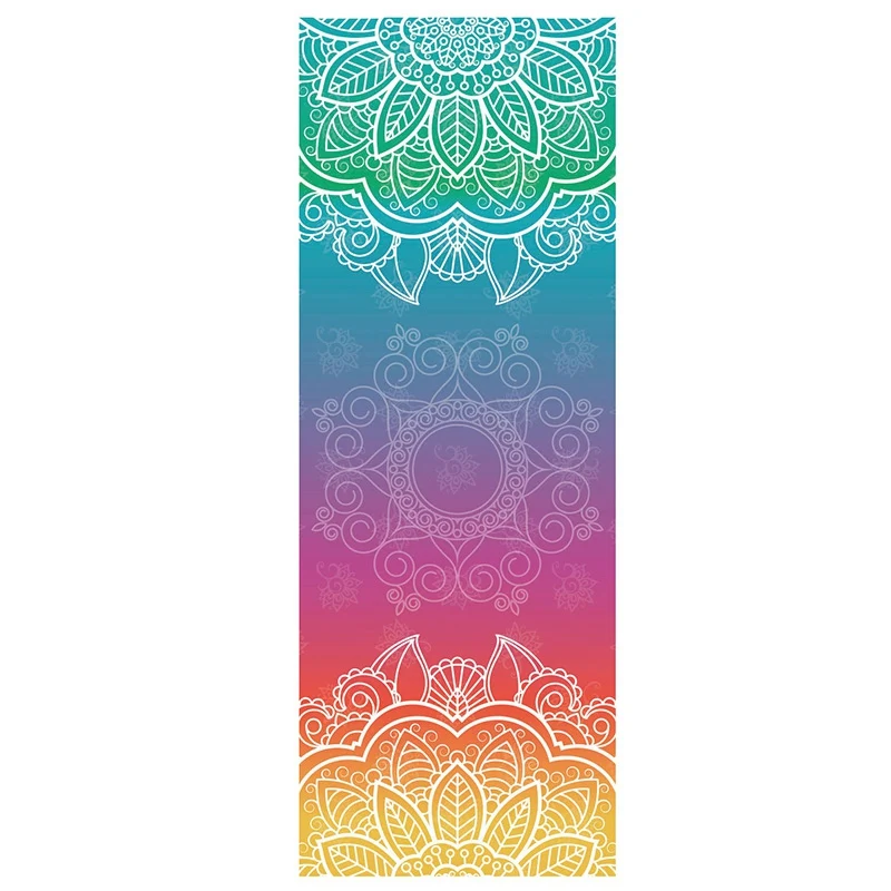 

Mandola Yoga Blanket Pilates Fitness Yoga Blanket Classic Mat Cover Diamond Texture Non Slip Portable Travel Yoga Mat Towel
