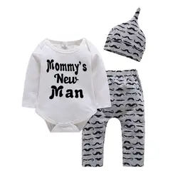 Одежда для новорожденных комплект хлопковый для маленьких девочек Осень наряды комплект детской одежды 9-24 м