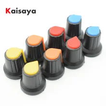 8 шт. ручка переключателя потенциометра внутренний диаметр 6 мм внешний диаметр 15 мм* Высокий 17 мм 4 цвета каждый 2 шт B2-006