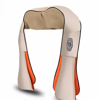 

U shape Electric Shiatsu Neck Shoulder Waist Massager Heating knead Cervical Spine Massage Shawl with Timing Function Breathable