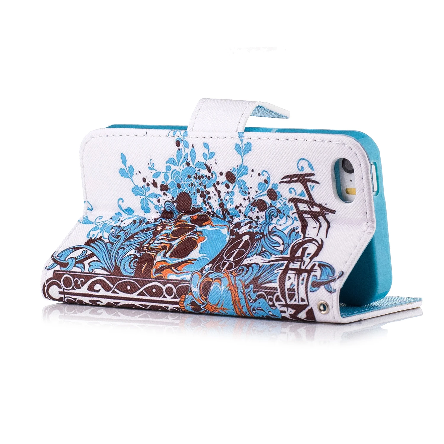 For iPhone 6 6s 7 8 Plus X 10 Pattern Leather Flip Case For iPhone 5 5S SE XS Max XR 11 Pro Soft TPU Phone Wallet Back Cover wooden phone cases