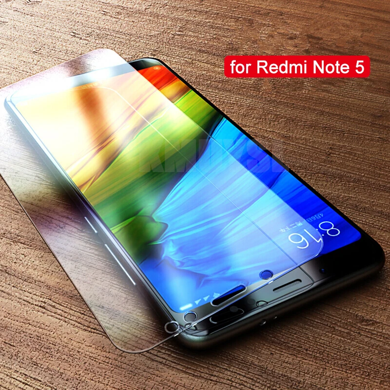 

2pcs Tempered Glass For Xiaomi Redmi Note 5 Screen Protector 9H 2.5D Anti Blu-ray Toughened glass 5.99 inch For Redmi note 5 pro