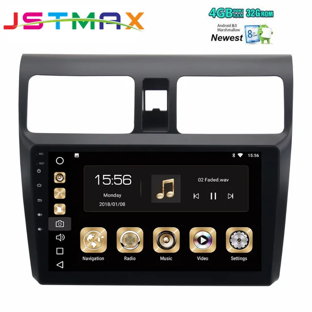 android 8.0 car multimedia system single din android stereo for Suzuki