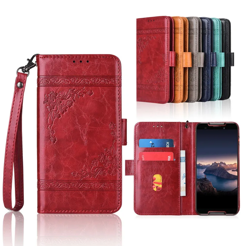 

Wallet case for Cubot Quest case with Strap,100% special PU leather Patterned Floral Flip Case