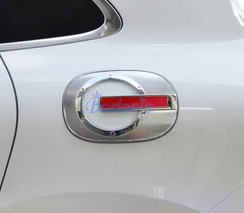 

Car Styling Fuel Tank Cap Gas Box Cover Overlay Frame Panel Chrome 2014 2015 2016 2017 For Porsche Macan Accessories
