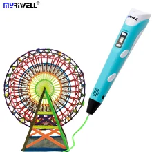 Myriwell RP-100B 3D-принтеры ручка 3D печатным рисунком ручка Творческий подарок для Детские подарки Дизайн живопись графика