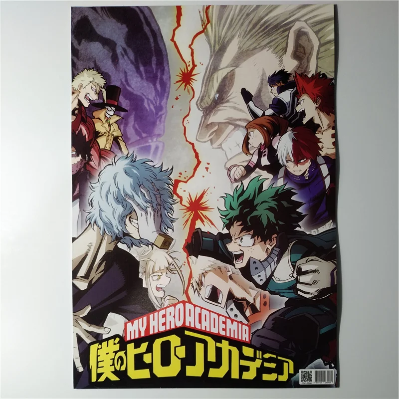 8*(42x29 см) Новые постеры My Hero academic аниме наклейки на стену DEKU BAKUGO Shoto|Наклейки стену|