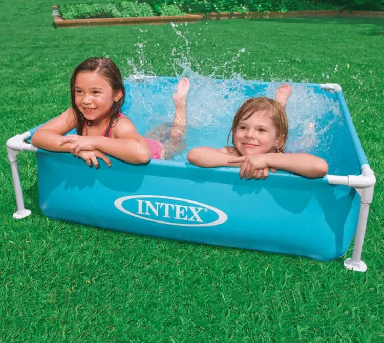 INTEX 57173 mini tube frame bracket pool fishing pond folded children's wading pool ball pool sand pool aquarium 122*122*30CM