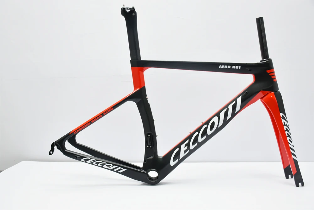 Excellent 2019 Ceccotti newest carbon road bike frame Di2 And Mechanical T1000 customized UD/3K/1K bicycle frame 5