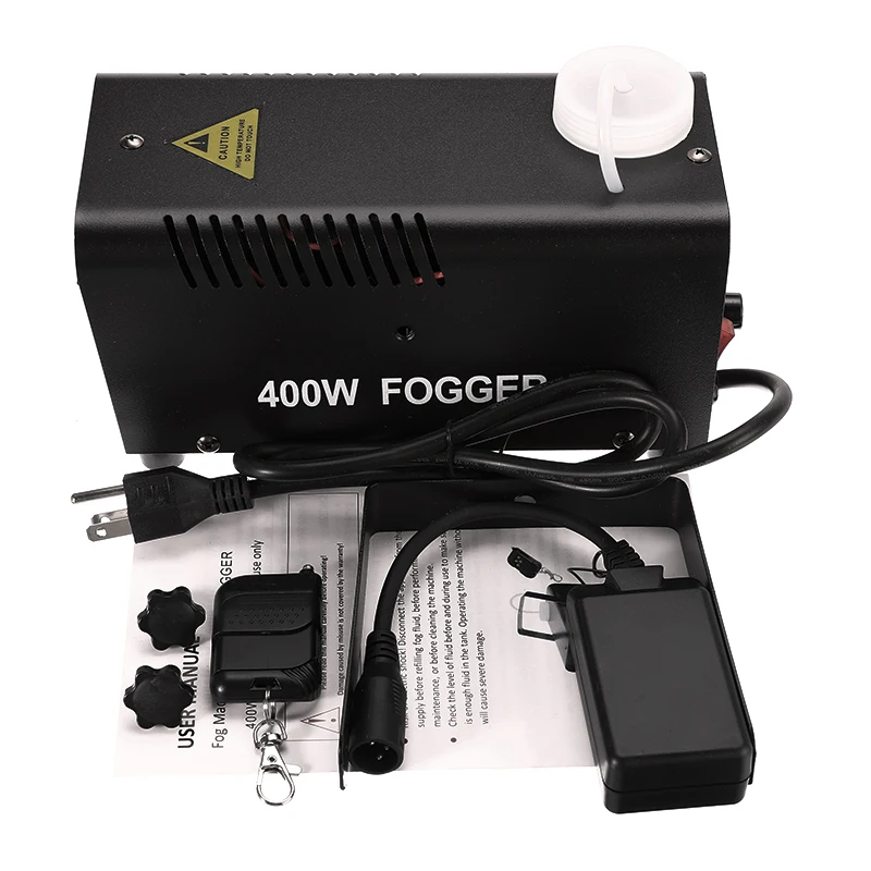 

Mini LED Wireless 400W Fog Smoke Mist Machine Stage Effect Disco DJ Party Christmas With Remote Control LED Fogger