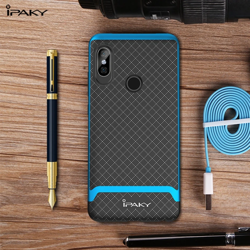 For Xiaomi Redmi Note 5 Pro Case iPaky Original Hybrid Hard PC Frame+Soft Silicone Back Phone Cases for Redmi Note5 Pro Cover (1)