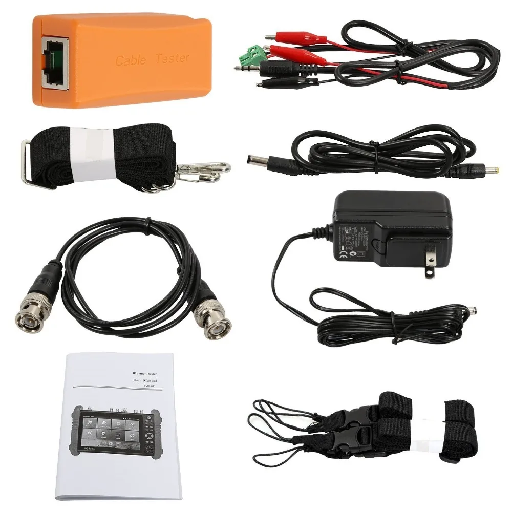 9800 Plus 7 дюймовый тестер IP Камеры CCTV CVBS Аналоговый камеры с POE/WIFI/4K H.265/HDMI выход/RJ45