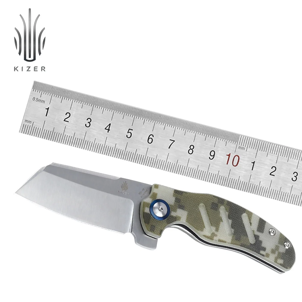 

Kizer tactical knife C01C V3488A4 mini sheepdog folding blade knife edc knife for rescue high quality hand tools