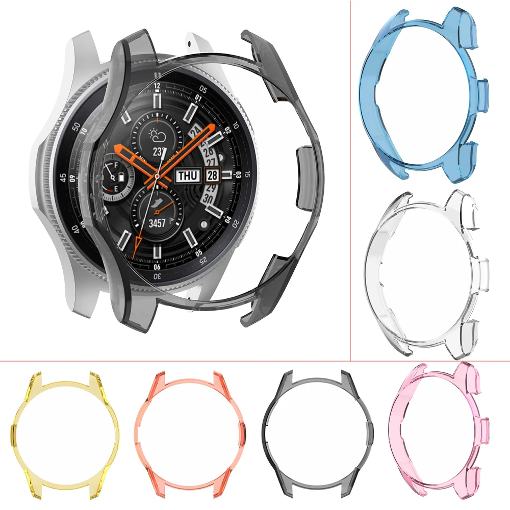Чехол для Samsung Galaxy Watch 46mm SM R800 42 мм S3 Смарт часы аксессуары ПК Защитный чехол