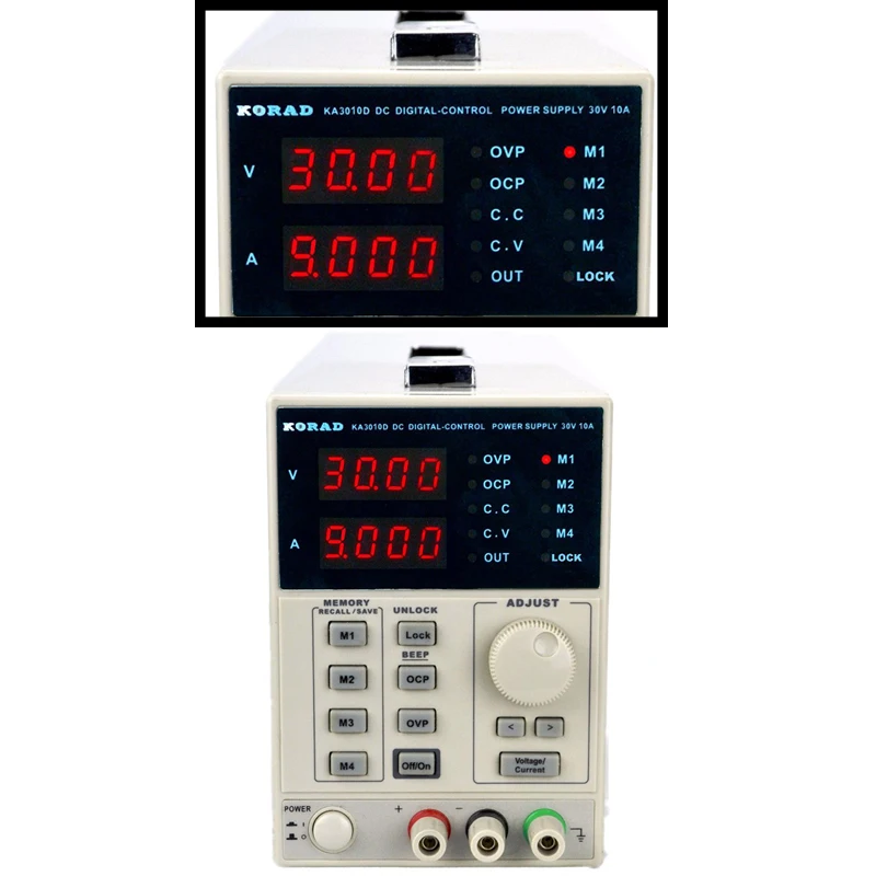 KORAD KA3010D-прецизионный Регулируемый блок питания 30В, 10A DC Линейный Питание Цифровой Регулируемые Lab Класс