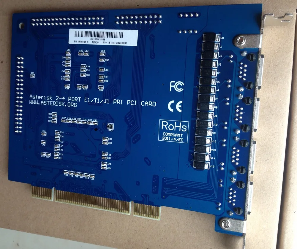 For Asterisk voip pbx TE420 4 ports E1 card T1 card J1 card ISDN PRI PCI card
