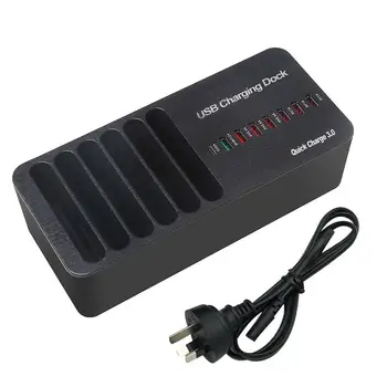 

QC3.0 Charge Port USB Charge Head Multi-port Travel Type C 658L Charger Smart Charge LED Indicator Light