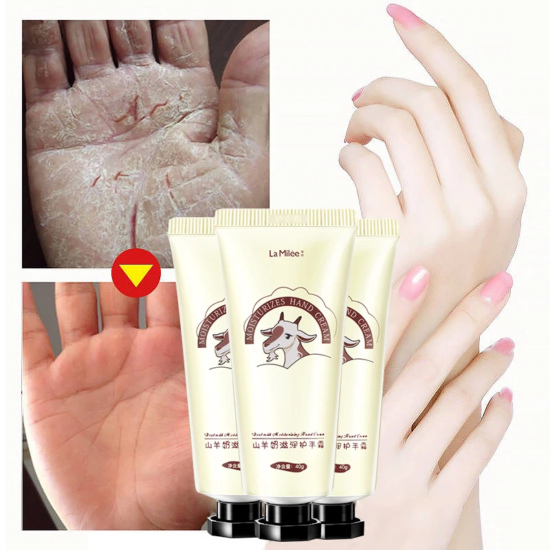 

new brand GoatMilk Hand Cream Anti-Dryness Moisturizing Anti-chapping whitening Hand care Hydrating for Winter Repair