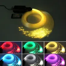 Дистанционное управление 12 Вт Музыка Аудио свет двигателя RGBW 12 В+ 400 шт смешанных(0,75+ 1,0+ 1,5 мм)* 3 м(L) волоконно-оптический звезда Потолочный кабель комплект