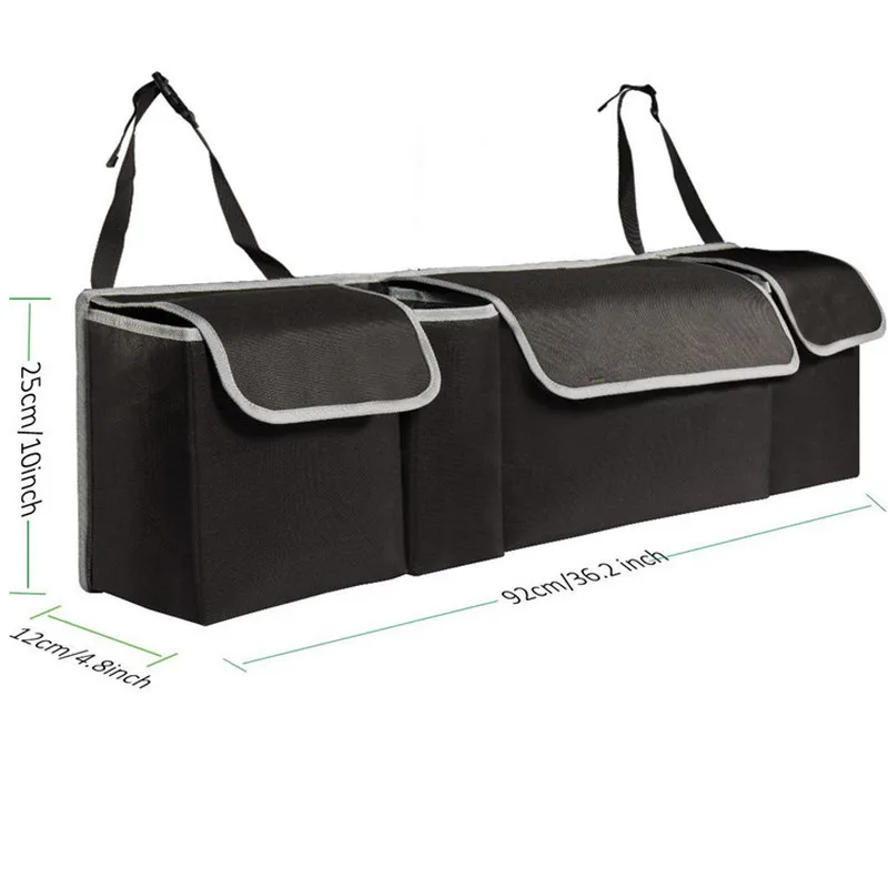 

Car Organizer Trunk Backseat Adjustable Storage Bag Net High Capacity Multi-use Oxford Back Interior Accessories90cm x 25cm x 12