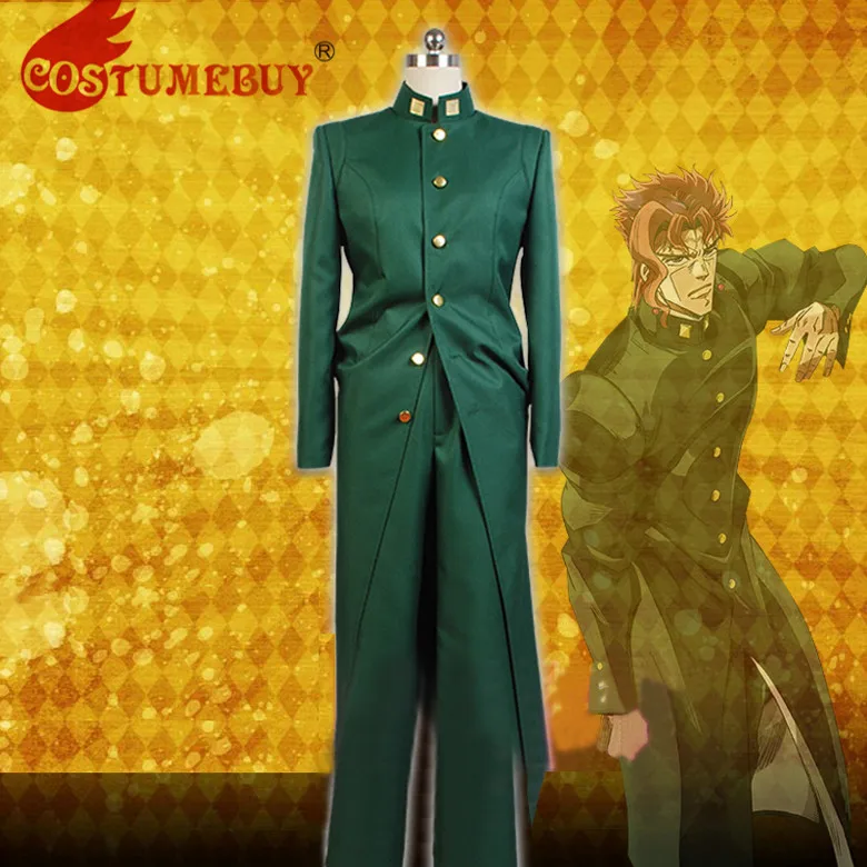 CostumeBuy JoJo невероятное приключение Stardust Crusaders Kakyoin Нориаки Косплей Костюм мужской Хэллоуин Вечерние наряды индивидуальный заказ