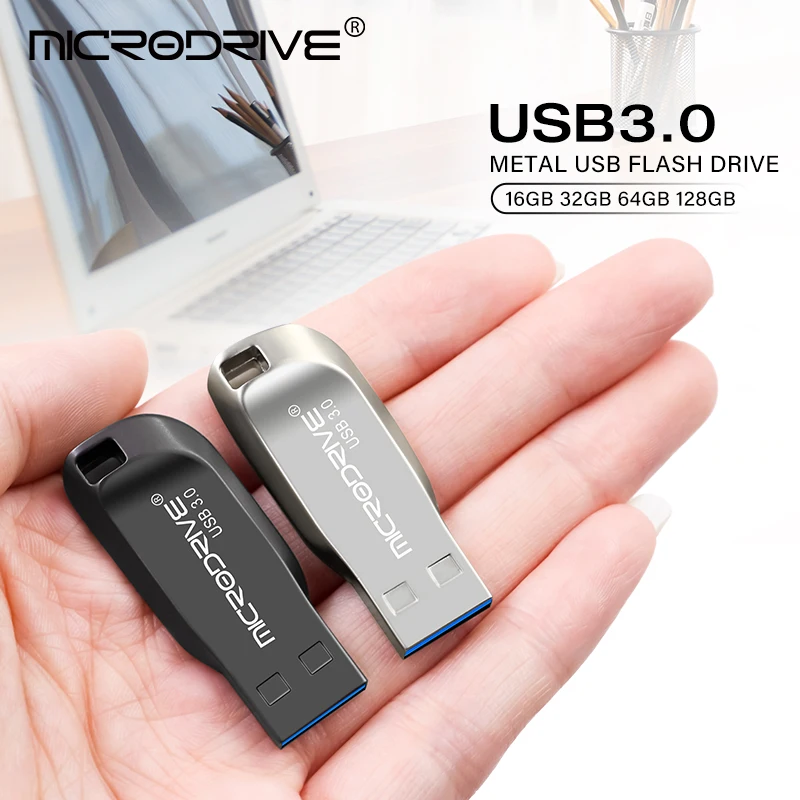 Microdrive брендовый металлический флеш-накопитель Usb 3,0 16 ГБ 32 ГБ 128 Гб 64 Гб USB 3,0 Usb флеш-накопитель карта памяти