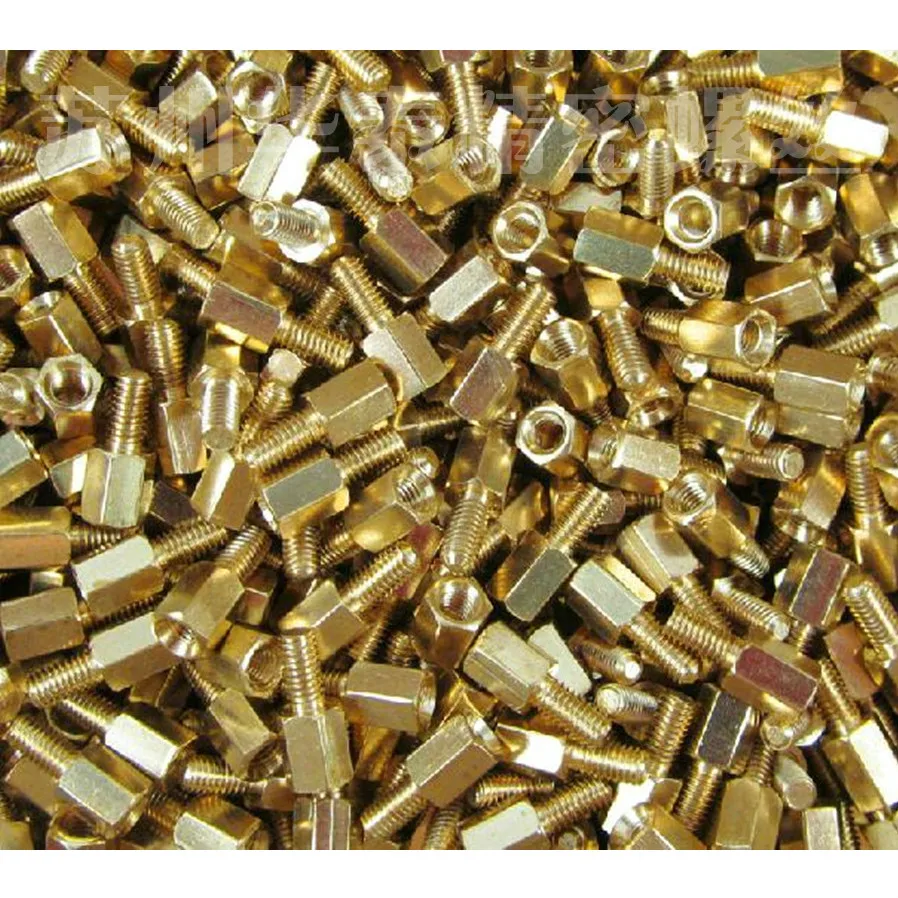 M3 (6 40 мм) + 6 мм латунный шестигранный винт M F опорный полюсный крепеж PCB плата для DIY