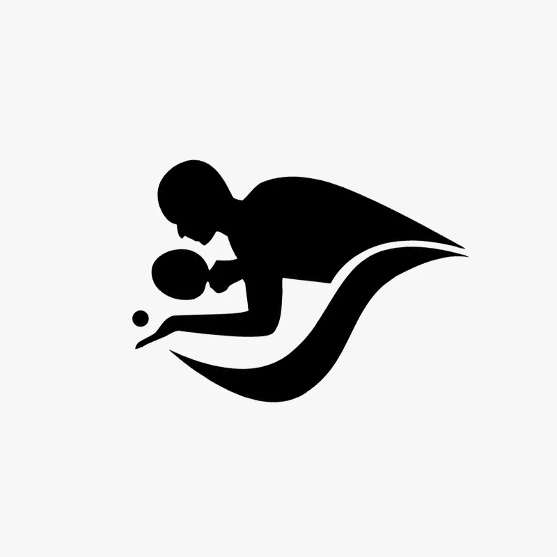 

14*10.9CM Interesting Table Tennis Decor Car Stickers Vinyl Accessories Sport Game Silhouette GS3623