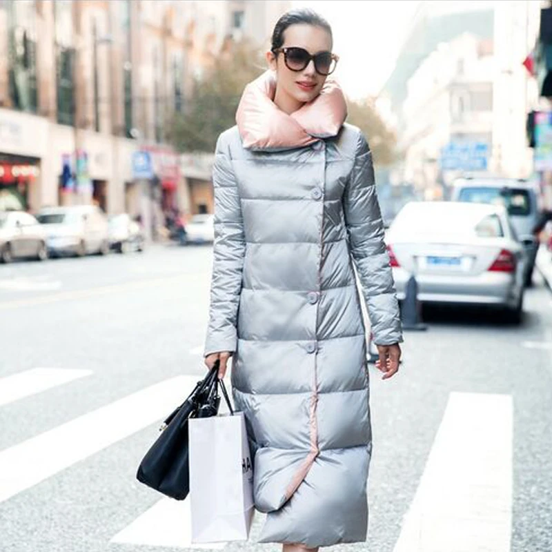 De alta calidad 2017 Italia mujer parka chaqueta de invierno mujer x long pato blanco Abrigos de plumas Parkas abrigo grueso HOODY invierno Abrigos plumas abrigo|coat down|coat fashioncoats coats -