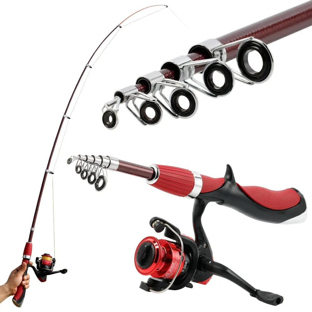High Quality Carbon Fiber Fishing Rod with Reel
