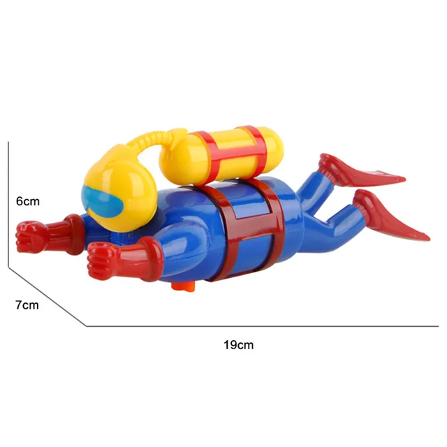 Creative Divers Doll Clockwork Toys Baby Bath Toys  Swimming Simulation Potential Diver Infant Kids Bath  Shower Games Baby Gift 6