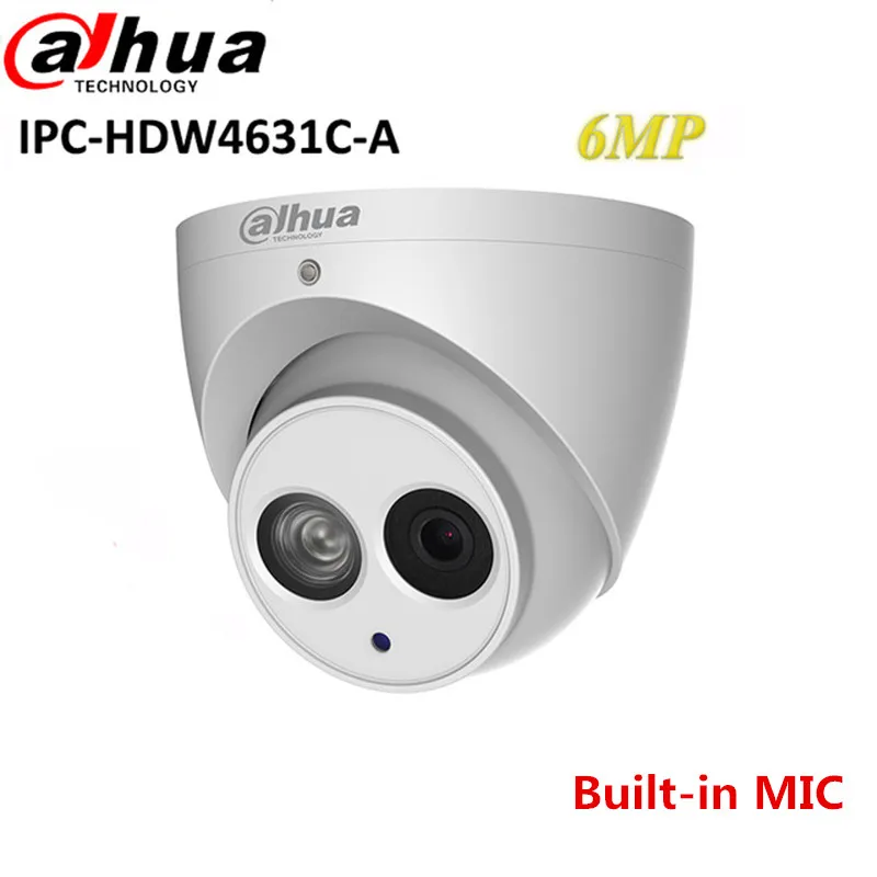 

Dahua IPC-HDW4631C-A metal shell 6MP Built-in MIC POE IR 50m IP67 IK10 ip camera replace IPC-HDW4431C-A CCTV camera