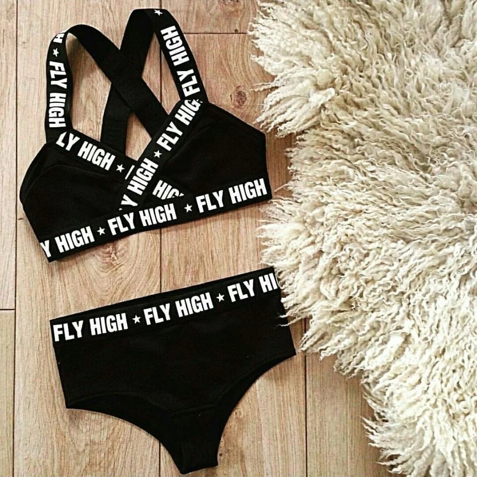 Luckymily Sexy Womens's Underwear Sports Bra Sets Racerback Cropped Tops Shorts Bra Boxers Panty Suits Women Lingerie Sets