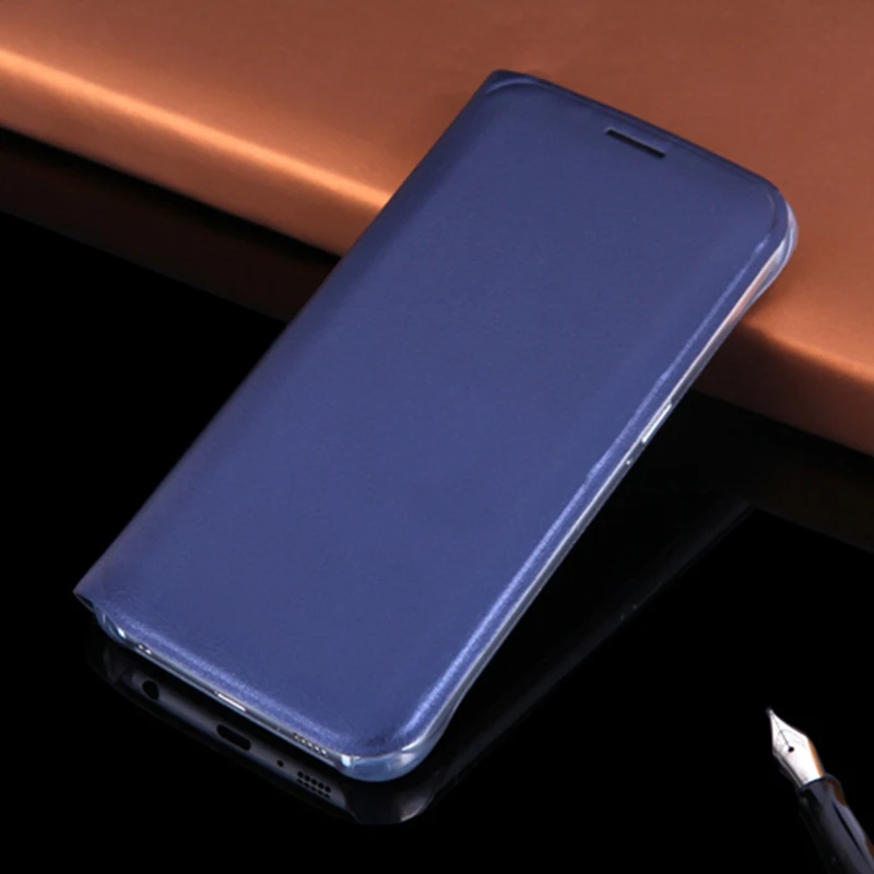 

Luxury Flip PU Leather Case Slim Wallet Back Cover Mobile Phone Cases With Card Holder For Samsung Galaxy S6 G920 / S6 Edge G925