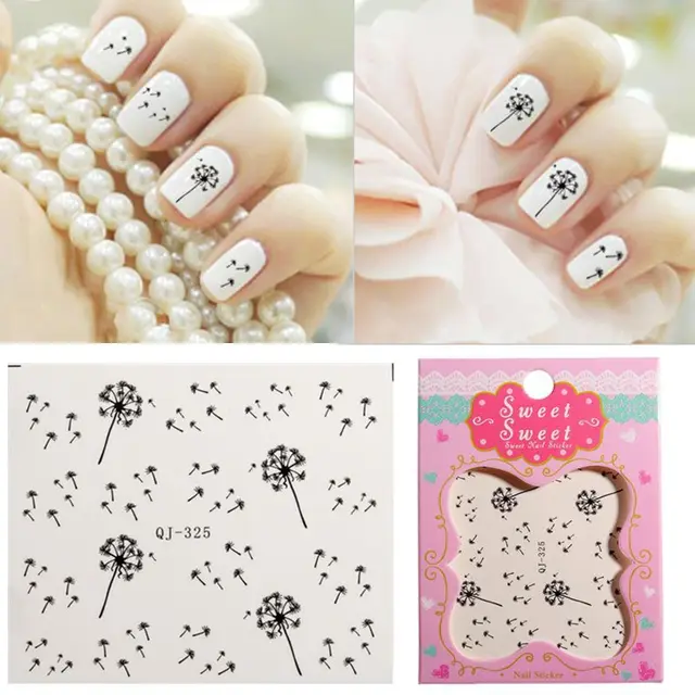 Water Transfer Stickers Nail Art Tips Diy Decoration Dandelion Fly Water Transfer Stickers Nail Art Tips Diy Decoration Dandelion Fly Seeds Decals