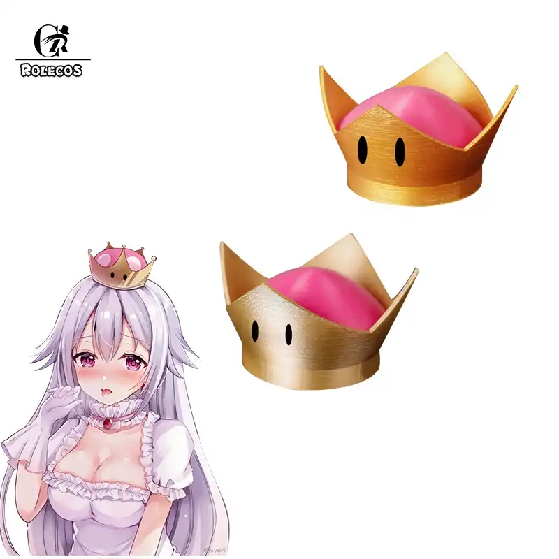 Rolecos Bowsette Corona Princesa Koopa Cosplay Sombrero Mujeres Super Mario Corona Juego Boosette Aliexpress