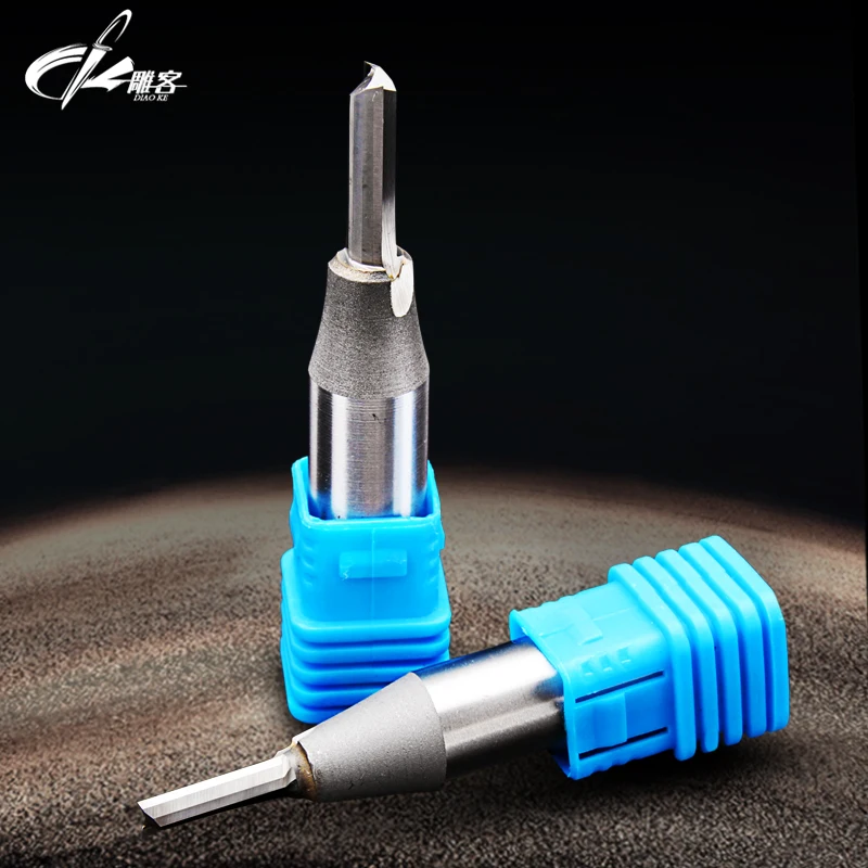 

TCT Straight Knife Engraving Tools Milling Cutter for wood Plastic PVC MDF Plywood Solidwood tungsten steel cnc End mill