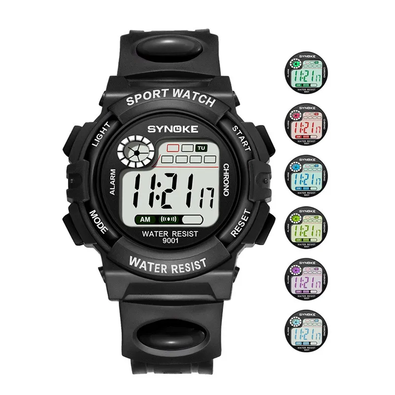 SYNOKE men sports watches dual display analog digital led Multi-Function 30M Waterproof Watch Clock relojes hombre O29#N (2)