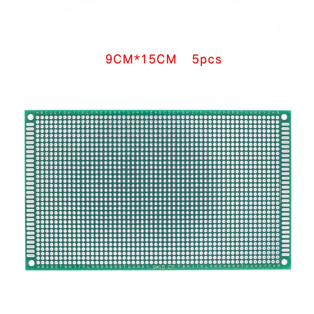 5 шт./лот 5x7 4x6 3x7 2x8 6x8 7x9 двухсторонний медный Прототип PCB универсальная плата экспериментальная макетная пластина для Arduino - Цвет: 9x15-5pcs