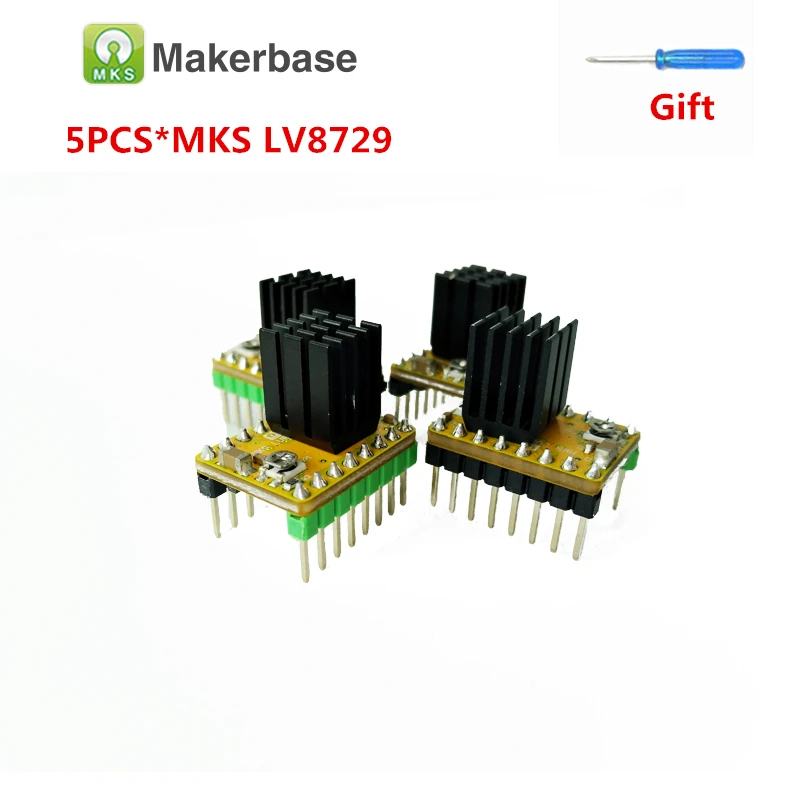 

MKS LV8729 stepstick stepper motor 5pcs/kit driver 4-layer substrate ultra quiet LV8729 driver full microstep driver controller