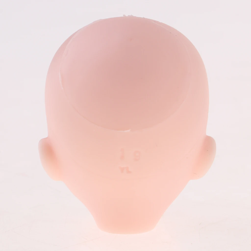 Beautiful Female Brown Eyes No Makeup Head for 1/6 BJD OB Doll DIY Making Body Parts Doll Head Accessories