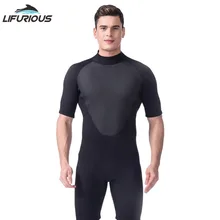 LIFURIOUS Men Wetsuits 3mm Neoprene One-piece Short Pants Diving Wetsuit Diving Suit Surf Waterproof Beach Clothes Spearfishing neoprene 3mm scuba diving suit men women wetsuits equipment snorkeling jumpsuit one piece long sleeved surf wear rash guards