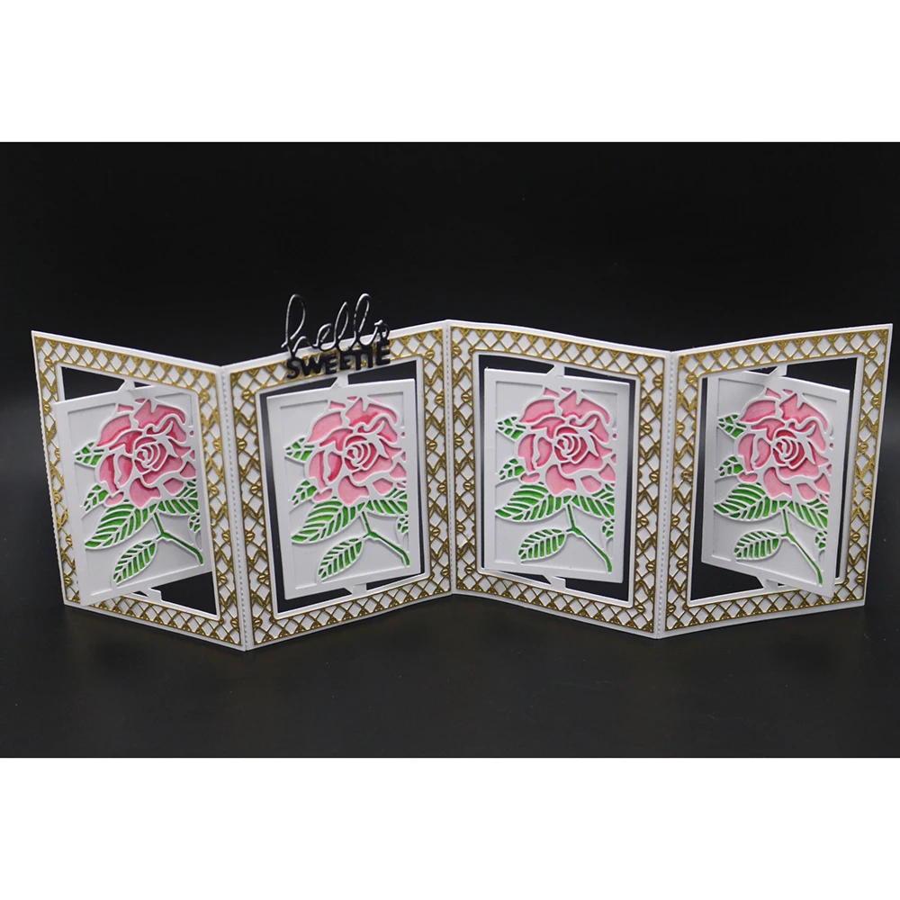 10.9x13.5/5x3.8cm Rose Metal Cutting Die Stencils For DIY Scrapbooking Album Paper Card Decorative Craft Embossing New 2019 | Дом и сад